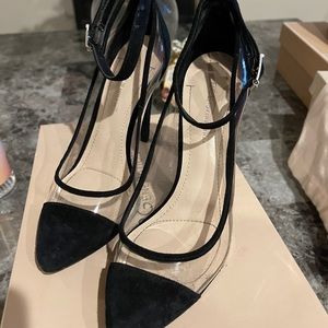 Bcbg clear pumps